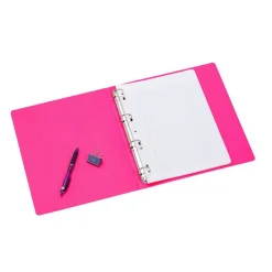 Viquel Happy Fluo - Classeur 4 anneaux - Dos 35 mm - A4 - pour 250 feuilles - disponible dans différentes couleurs