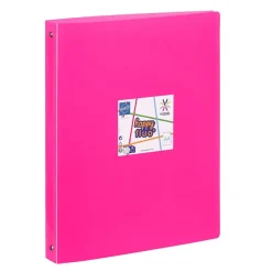 Viquel Happy Fluo - Classeur 4 anneaux - Dos 35 mm - A4 - pour 250 feuilles - disponible dans différentes couleurs