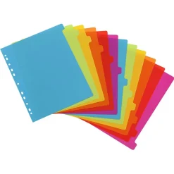 Viquel Happy Fluo - Intercalaire 12 positions - A4 Maxi - polypropylène coloré