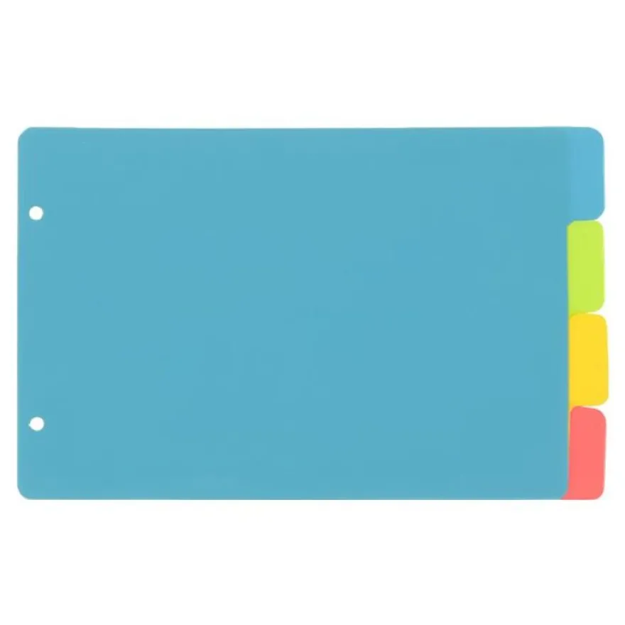Viquel Happy Fluo - Intercalaire 4 positions - pour fiches Bristol 14,5 x 22,5 cm