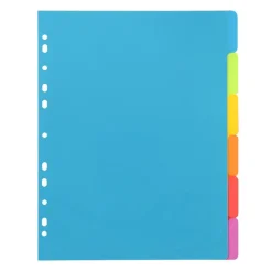 Viquel Happy Fluo - Intercalaire 6 positions - A4 Maxi - polypropylène coloré