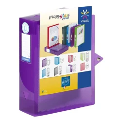 Viquel Propyglass - Boîte de classement personnalisable - dos 80 mm - disponible dans différentes couleurs