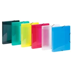 Viquel Propyglass - Boîte de classement plastique A5 - dos 30 mm - disponible dans différentes couleurs