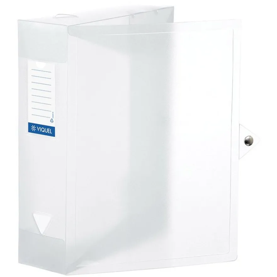 Viquel Propyglass - Boîte de classement plastique - dos 80 mm - disponible dans différentes couleurs