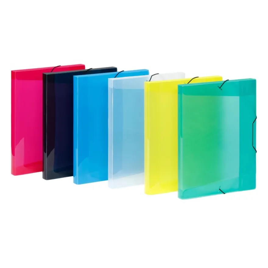 Viquel Propyglass - Boîte de classement plastique - dos 30 mm - disponible dans différentes couleurs
