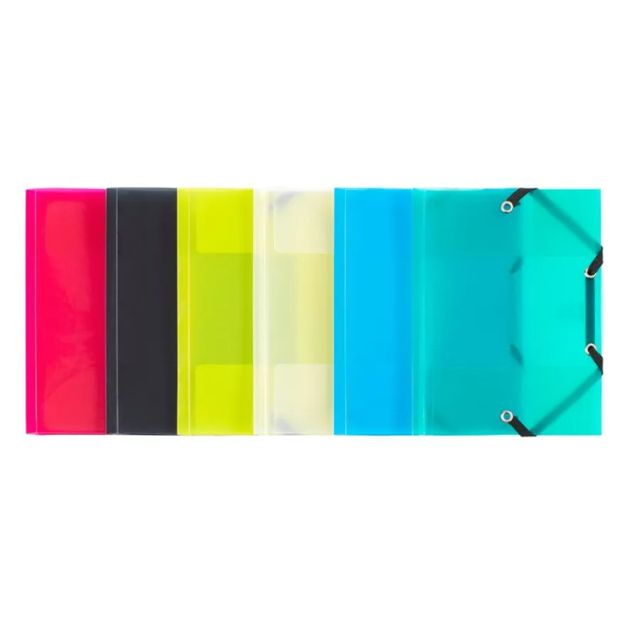 Viquel Propyglass - Chemise polypro à rabats - 12 x 16 cm - disponible dans différentes couleurs