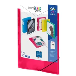 Viquel Propyglass - Chemise à 3 rabats personnalisable - A4 - rouge