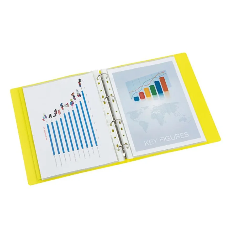 Viquel Propyglass - Classeur à anneaux personnalisable - Dos 35 mm - A4 - disponible dans différentes couleurs