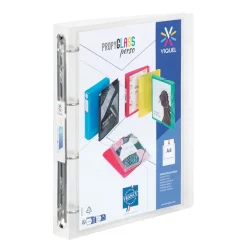 Viquel Propyglass - Classeur à anneaux personnalisable - Dos 35 mm - A4 - disponible dans différentes couleurs