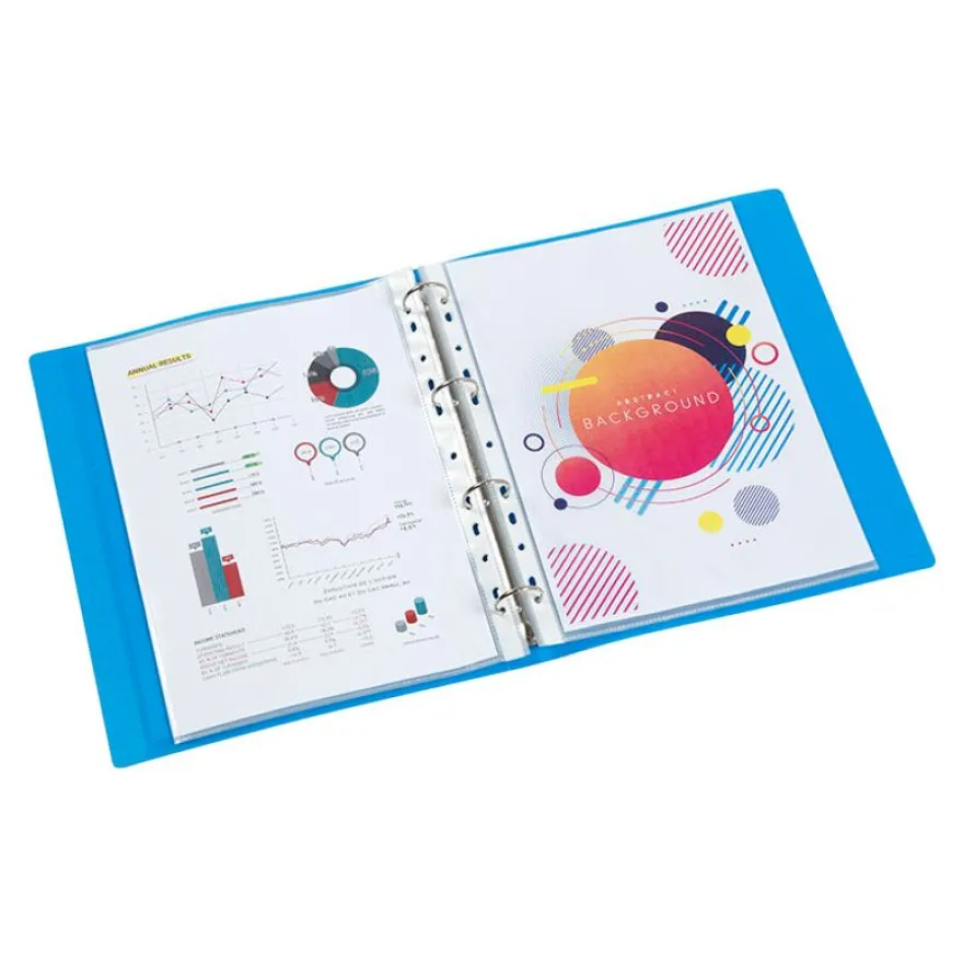 Viquel Propyglass - Classeur à anneaux personnalisable - Dos 35 mm - A4 - disponible dans différentes couleurs