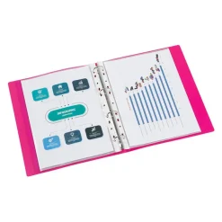 Viquel Propyglass - Classeur à anneaux personnalisable - Dos 35 mm - A4 - disponible dans différentes couleurs