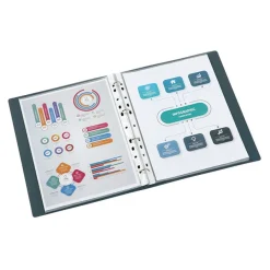 Viquel Propyglass - Classeur à anneaux - Dos 25 mm - A4 - disponible dans différentes couleurs