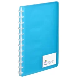 Viquel Propyglass Geode - Porte vues personnalisable à pochettes repositionnables - 60 vues - A4 - bleu