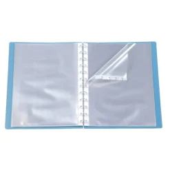Viquel Propyglass Geode - Porte vues personnalisable à pochettes repositionnables - 60 vues - A4 - bleu