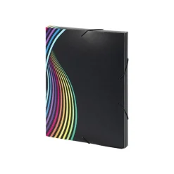 Viquel Rainbow Class - Chemise à 3 rabats - DOS 30 mm - A4 - noir