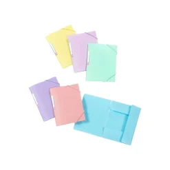 Viquel Rainbow Pastel - Chemise à 3 rabats - 12 x 16 cm - disponible dans différentes couleurs