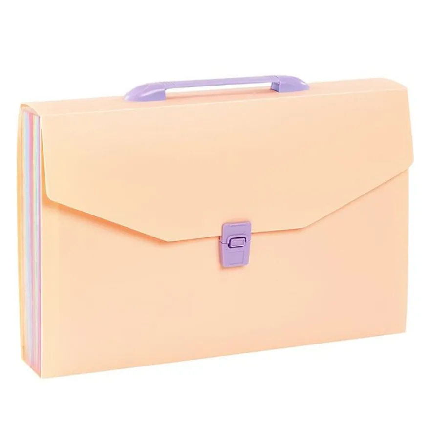 Viquel Rainbow Pastel - trieur à soufflet - 12 positions - pour A4 - disponible en différents coloris