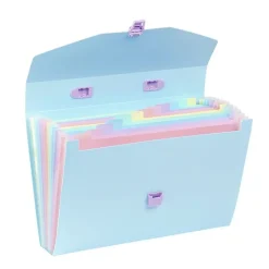 Viquel Rainbow Pastel - trieur à soufflet - 12 positions - pour A4 - disponible en différents coloris