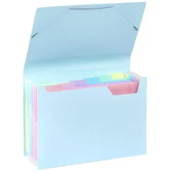 Viquel Rainbow Pastel - trieur à soufflet - 6 positions - pour A4 - à onglets - disponible en différents coloris