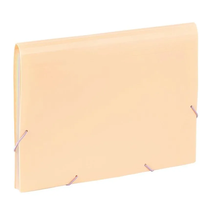 Viquel Rainbow Pastel - trieur à soufflet - 6 positions - pour A4 - à onglets - disponible en différents coloris