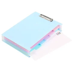 Viquel Rainbow Pastel - trieur à soufflet - 6 positions - pour A4 - à onglets - disponible en différents coloris