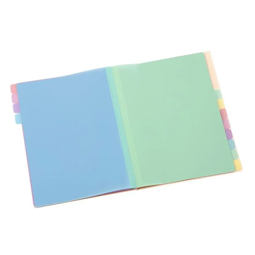 Viquel Rainbow Pastel - trieur à soufflet - 12 positions - pour A4 - à onglets - disponible en différents coloris