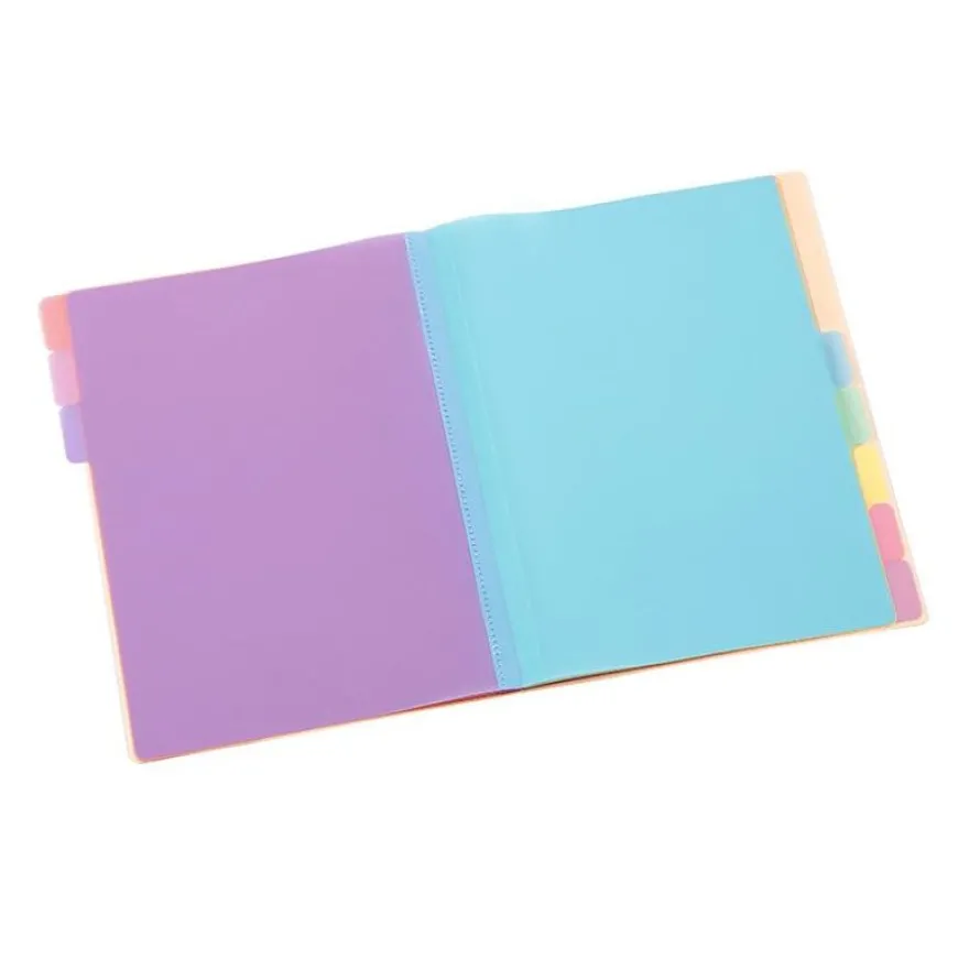 Viquel Rainbow Pastel - trieur à soufflet - 8 positions - pour A4 - à onglets - disponible en différents coloris