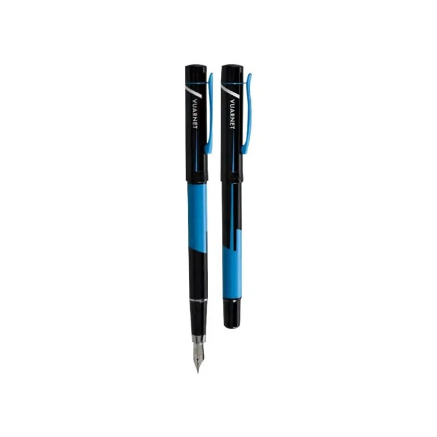 Vuarnet Aspen Sport - Parure de stylo à bille et stylo plume - bleu et noir