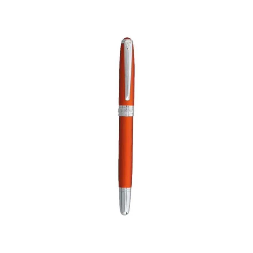 Vuarnet Eagle - Parure stylo à bille et sylo plume orange laqué métallisé