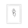 Walther Silhouette - Cadre photo - 10 x 15 cm - bois - blanc