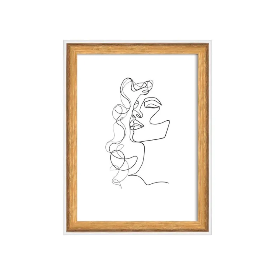 Walther Silhouette - Cadre photo - 13 x 18 cm - rectangulaire - naturel