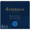 Waterman - 6 cartouches d'encre pour stylo plume - bleu