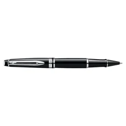 Waterman Expert - Roller - encre noire - fin - noir/argent