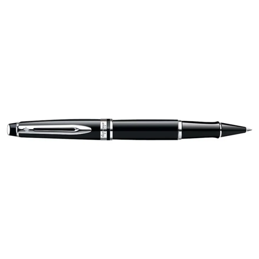 Waterman Expert - Roller - encre noire - fin - noir/argent
