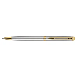 Waterman Hemisphere Essential - Stylo à bille - bleu - corps acier - rétractable