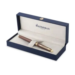 Waterman Hémisphère - Roller pointe fine - métallique rouge cuivre - encre noire