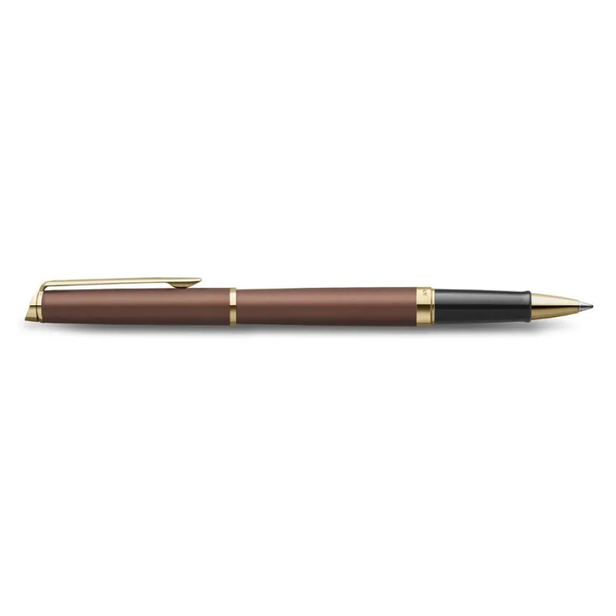 Waterman Hémisphère - Roller pointe fine - métallique rouge cuivre - encre noire