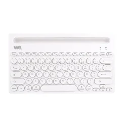 We - Clavier Bluetooth universel avec fonction support pour tablette/smartphone - blanc