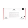 We - Clavier Bluetooth universel avec fonction support pour tablette/smartphone - blanc