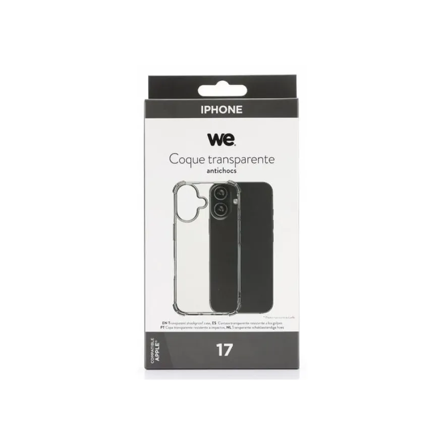WE - Coque de protection pour Apple iPhone 17 - transparent
