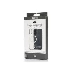 WE - Coque de protection pour Apple iPhone 17 - compatibilité avec MagSafe - transparent