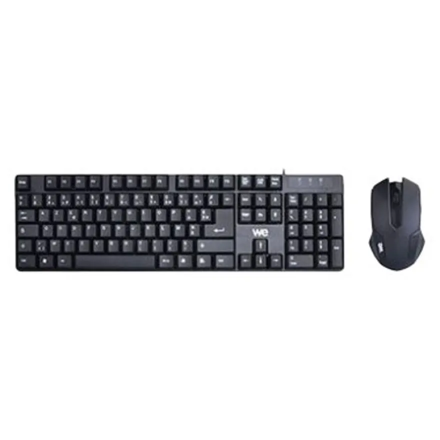 WE - ensemble clavier et souris filaire - noir