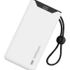 We - Powerbank / batterie de secours - 10000 mAh - port USB-A +1 port USB-C / 18W - blanc