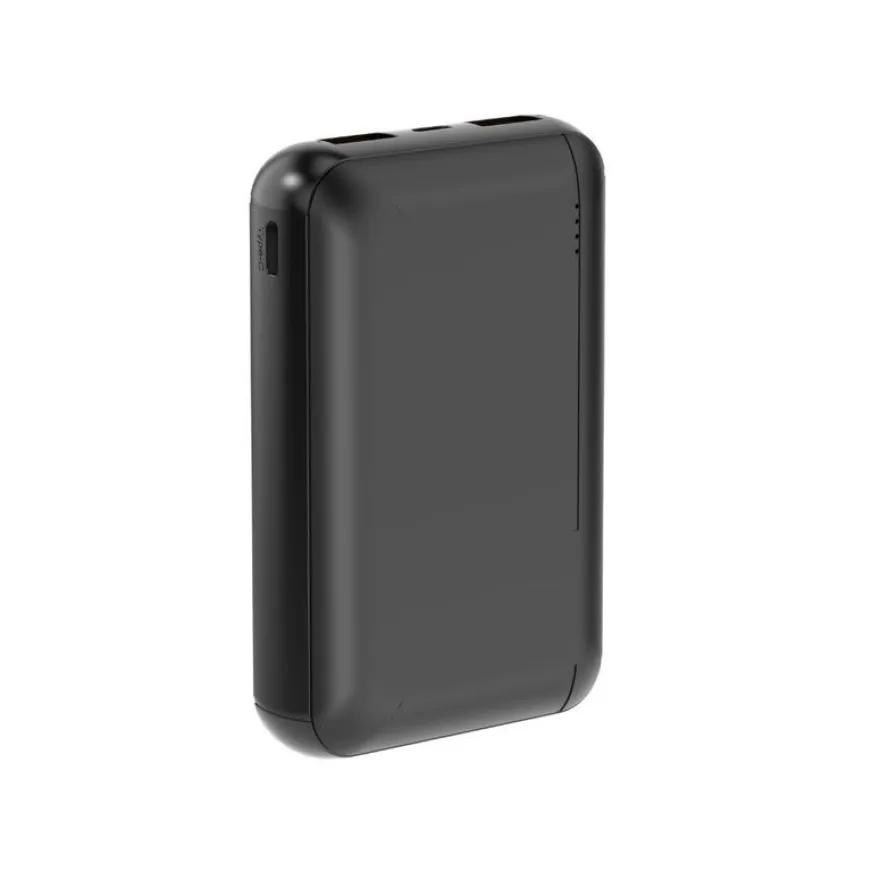 We - Powerbank / batterie de secours - 10000 mAh - 2 ports USB A, 10W - noir