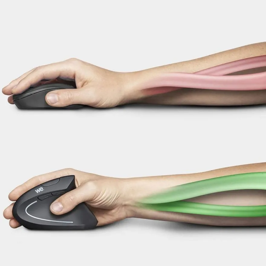 WE - souris filaire ergonomique - noir