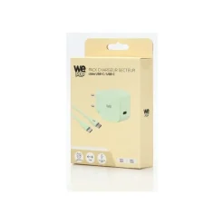 WE POP - Chargeur secteur + câble USB-C - 60W - vert