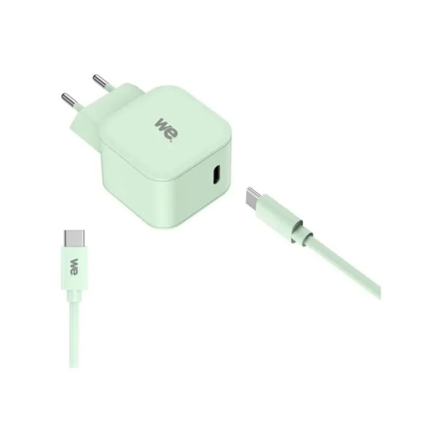 WE POP - Chargeur secteur + câble USB-C - 60W - vert