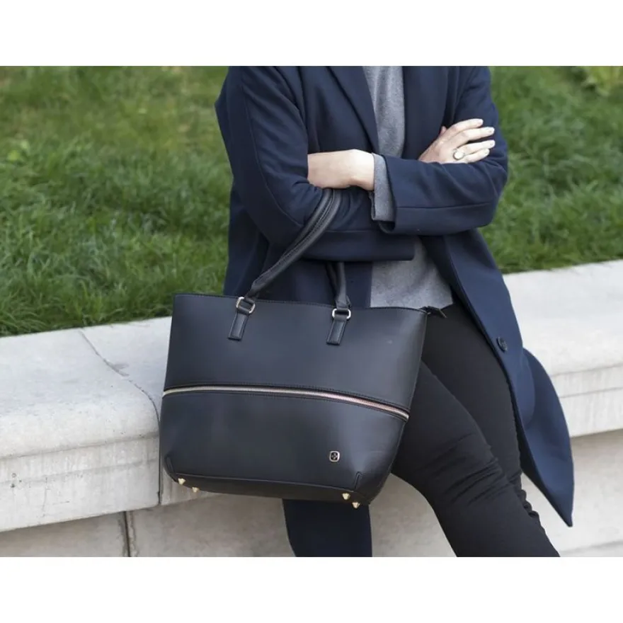 Wenger Eva - Sac à main avec pochette amovible pour ordinateur portable 13" - noir