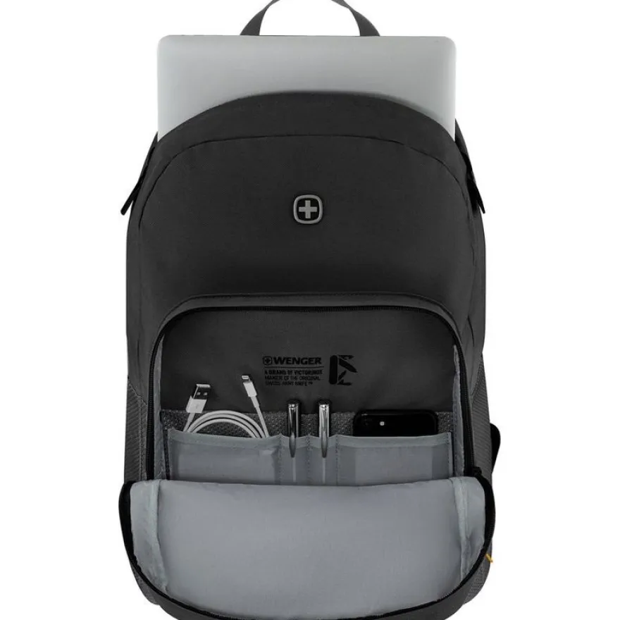 WENGER Next 23 Crango - Sac à dos ordinateur 16 pouces - 27L - Gravity Black