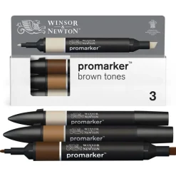 WINSOR & NEWTON - ProMarker tons marron - marqueur double pointe - Sienne brûlée caramel satiné - encre à base de colorant d'alcool - large / petit